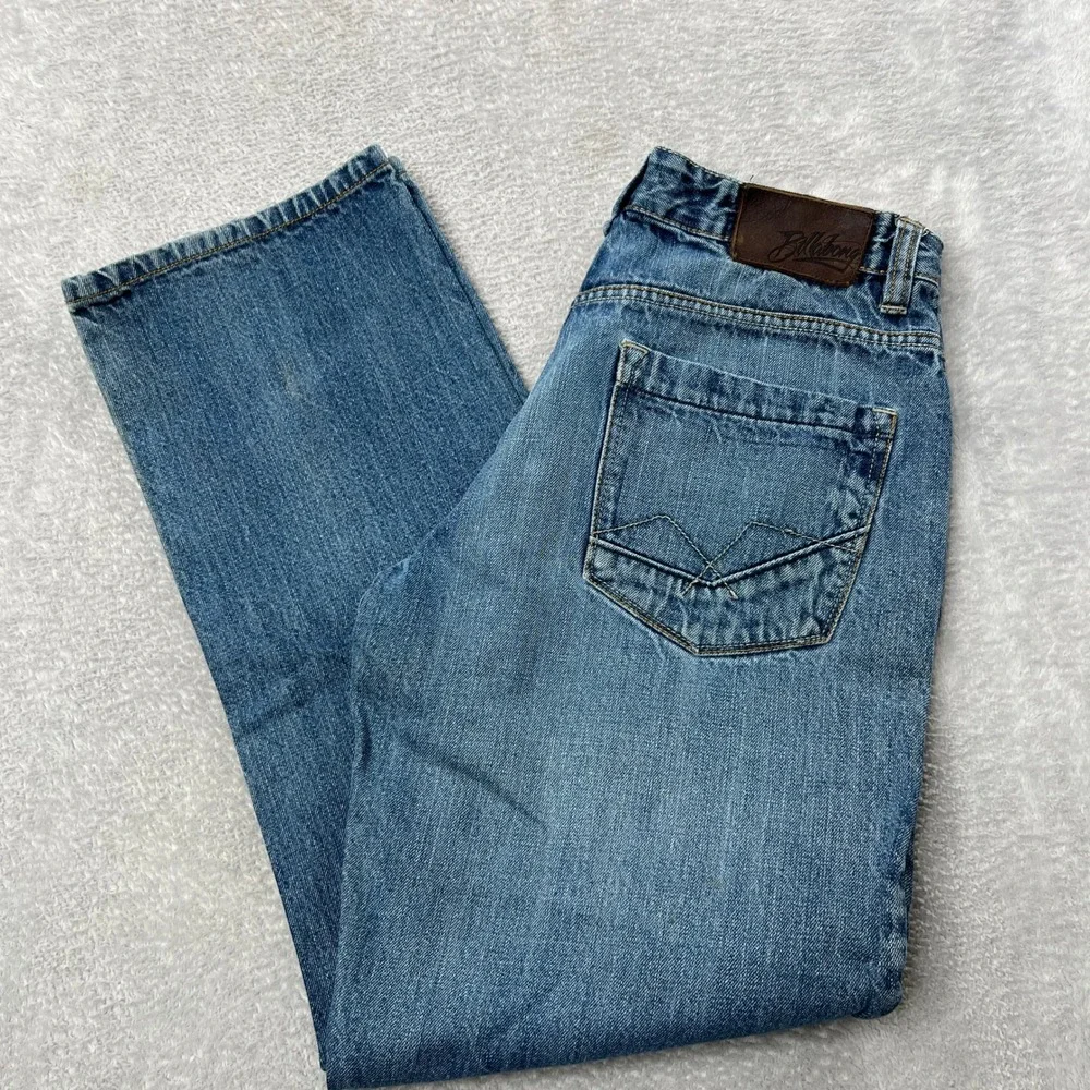 Billabong‎ The Point Straight Leg Jeans Mens 34 Medium Wash Blue Denim M307GPOR